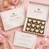 12 Pcs Heart Printed Chocolate Box | Elegant Personalized Chocolate Collection