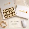 12 Pcs Rectangle Printed Chocolate Box | Customized for Celebrations