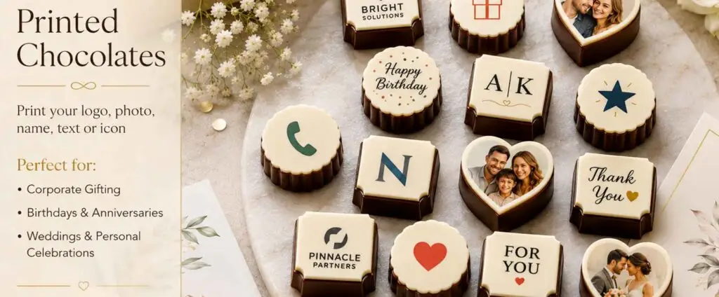 Printed Chocolate Customized Gifts for Corporate Events