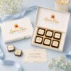 6 Pcs Rectangle Printed Chocolate Box | Custom Gifting Made Premium