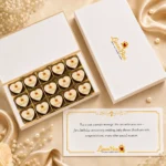 15pcs Heart Ap - luwubox-custom-printed-heart-chocolates-12pcs-champagne-gift-box
