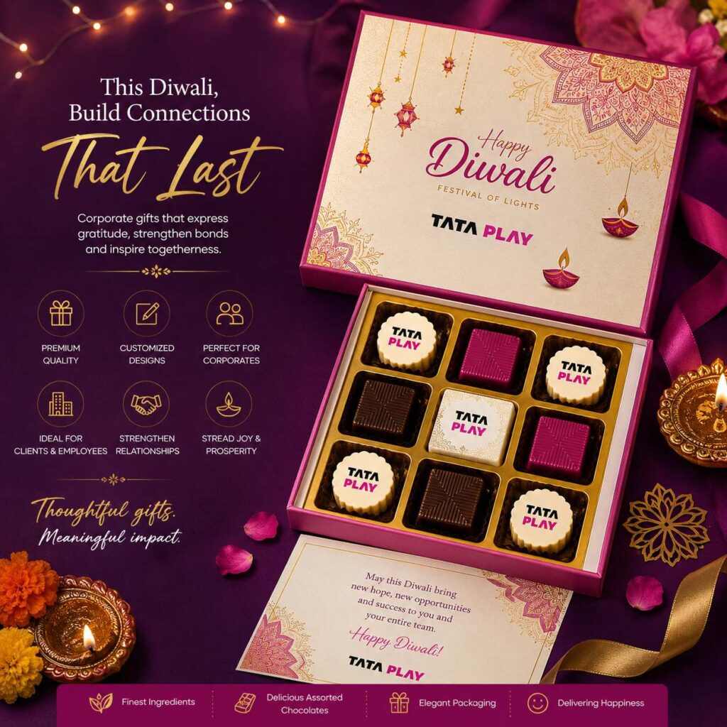 Tata Play Corporate Diwali Chocolate Gift Box