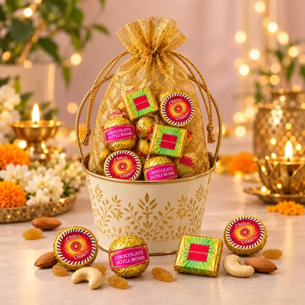 luwubox-diwali-chocolate-gift-pouch-floral-gift-bucket