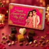 personalized-first-anniversary-chocolate-gift
